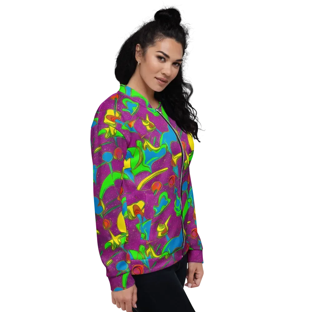 Hypercolor Haze on Bomber Jacket — Right