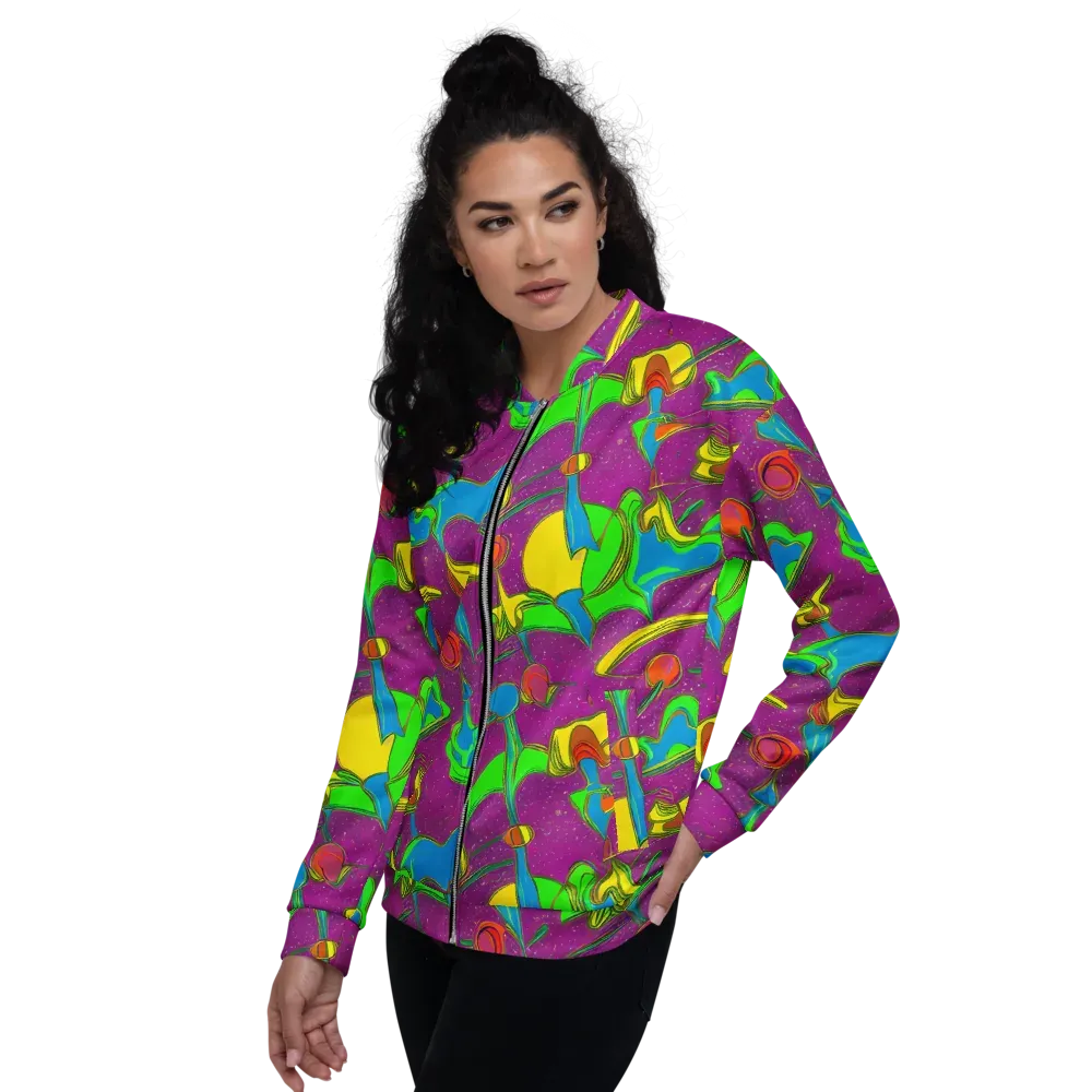 Hypercolor Haze on Bomber Jacket — Left