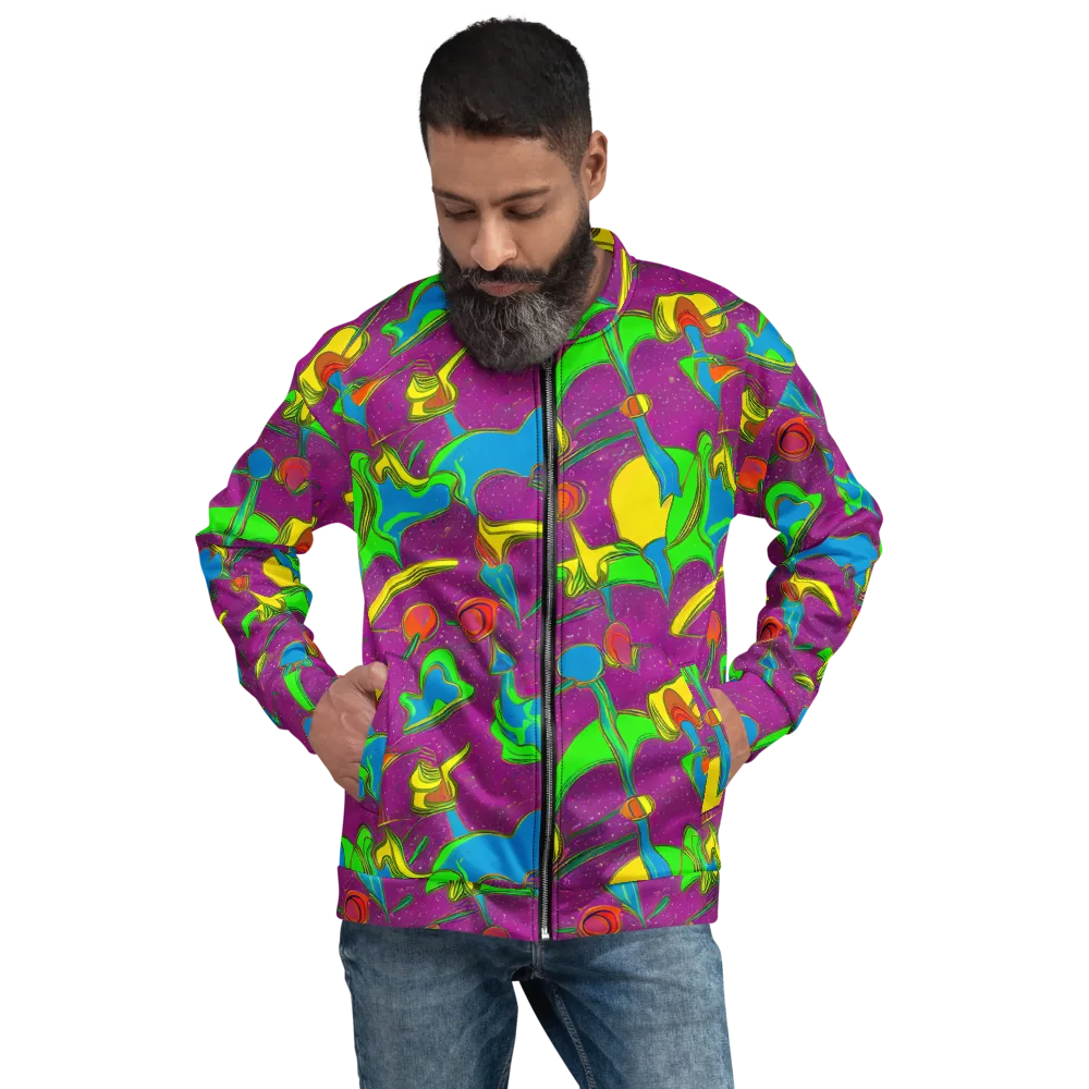 Hypercolor Haze on Bomber Jacket — Front