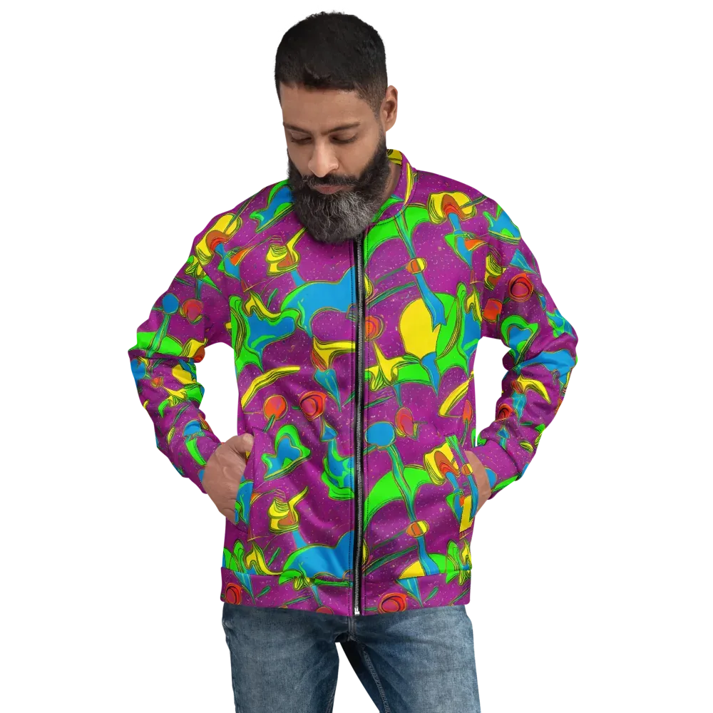 Hypercolor Haze on Bomber Jacket — Front