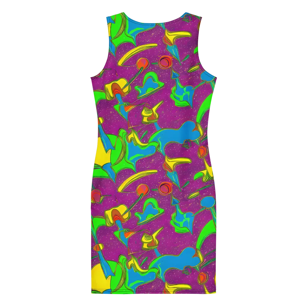 Hypercolor Haze on Bodycon Dress — Back