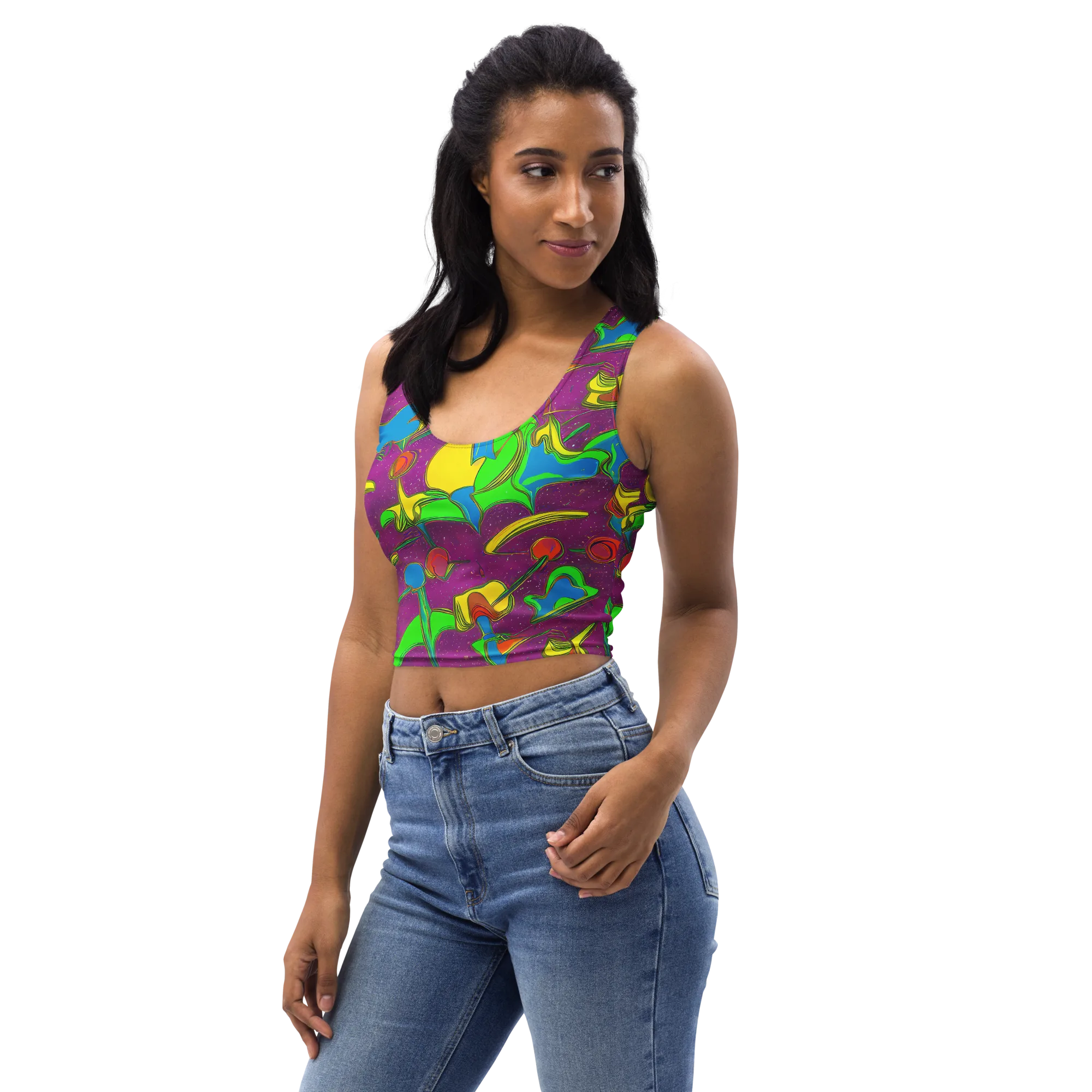 Hypercolor Haze on Crop Top — Left Front