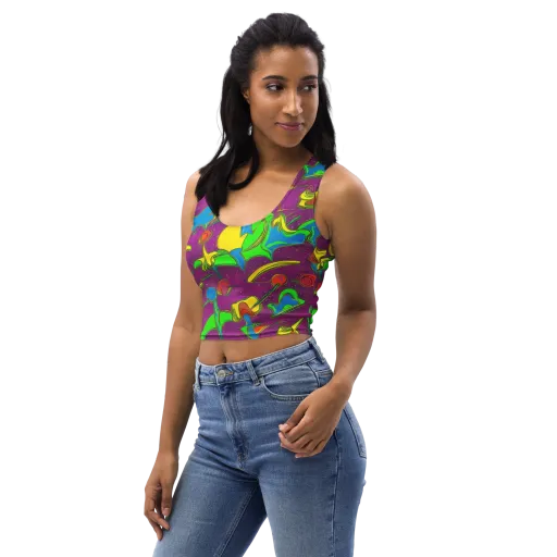Hypercolor Haze on a Crop Top
