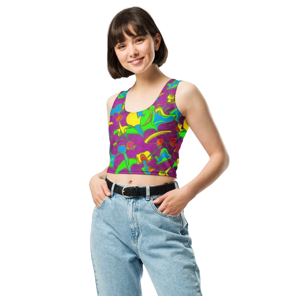 Hypercolor Haze on Crop Top — Front