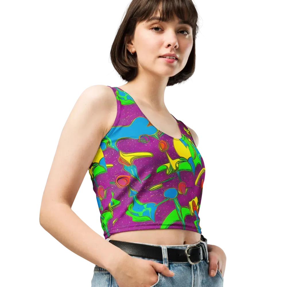 Hypercolor Haze on Crop Top — Right Front