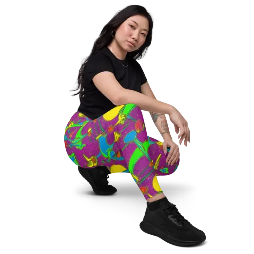 Hypercolor Haze on a Leggings with Pockets