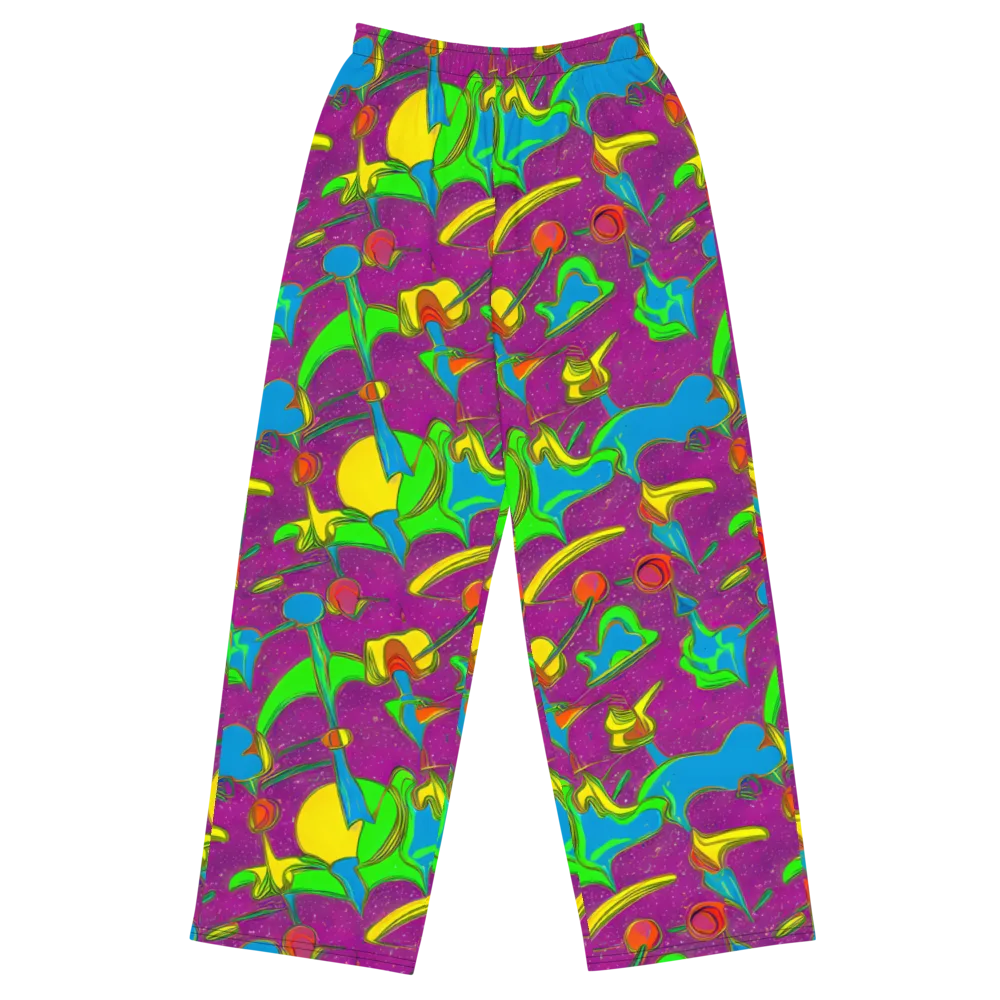 Hypercolor Haze on Wide-Leg Pants — Front