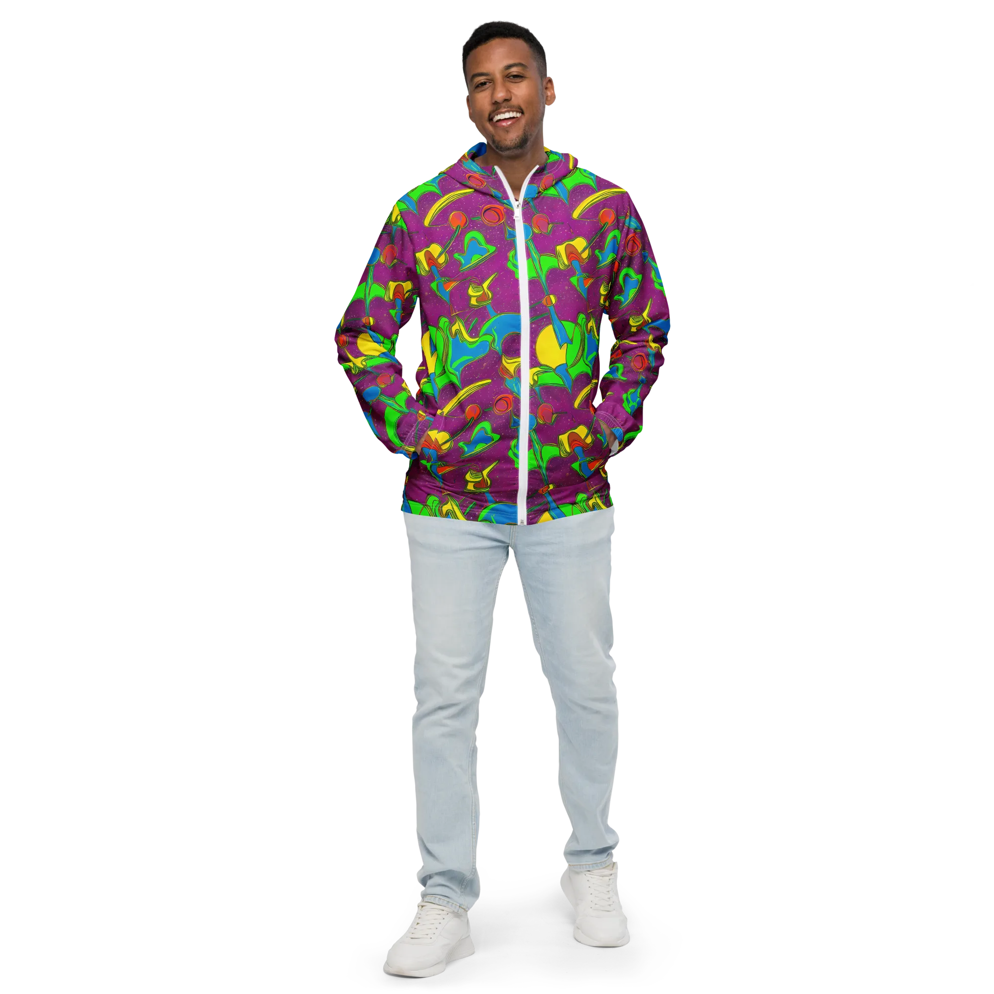 Hypercolor Haze on Men's Windbreaker — Front