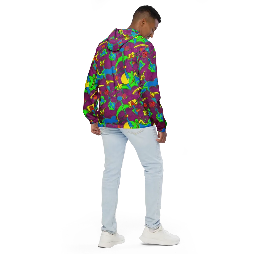 Hypercolor Haze on Men's Windbreaker — Back