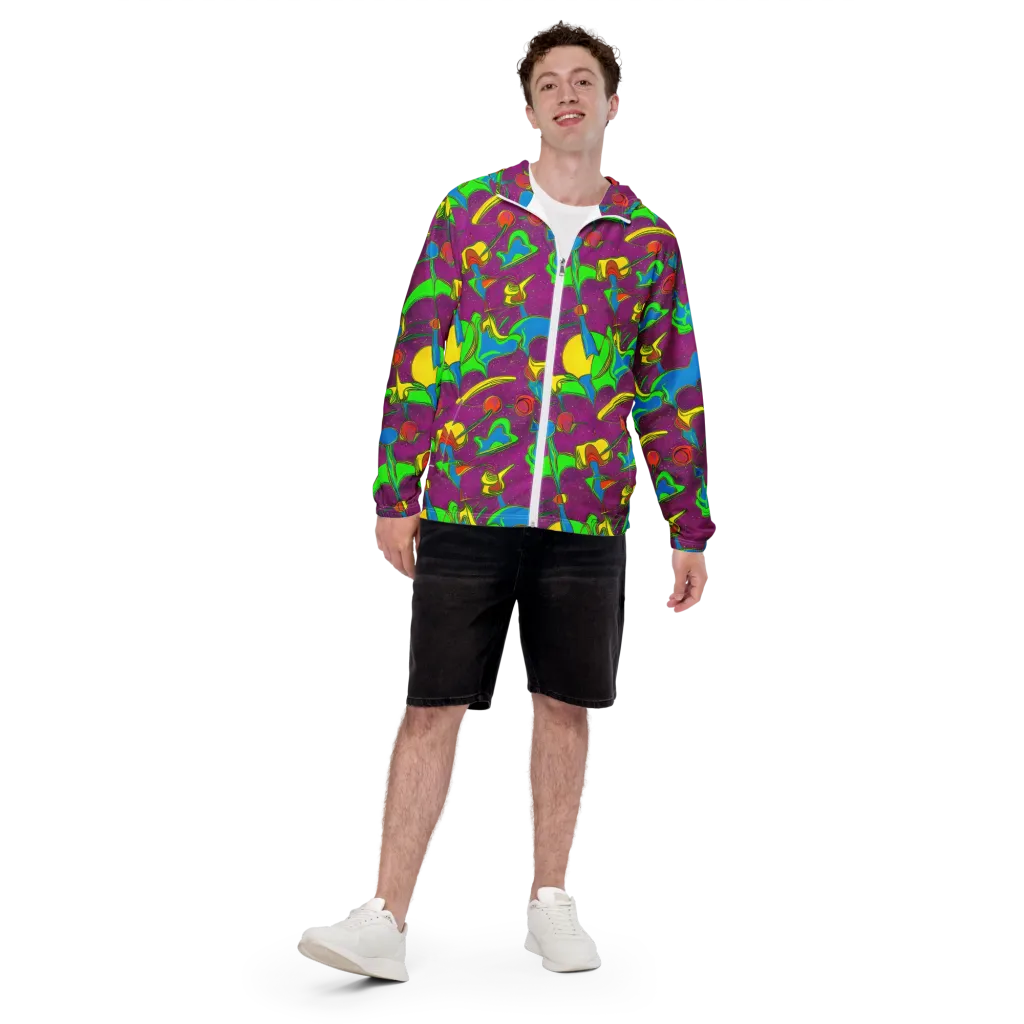 Hypercolor Haze on Men's Windbreaker — Front