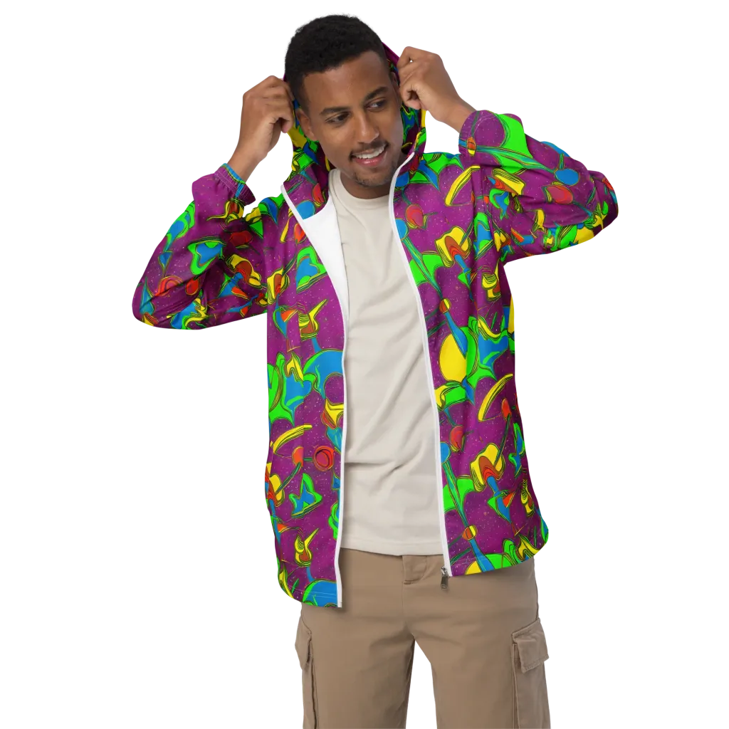 Hypercolor Haze on Men's Windbreaker — Front
