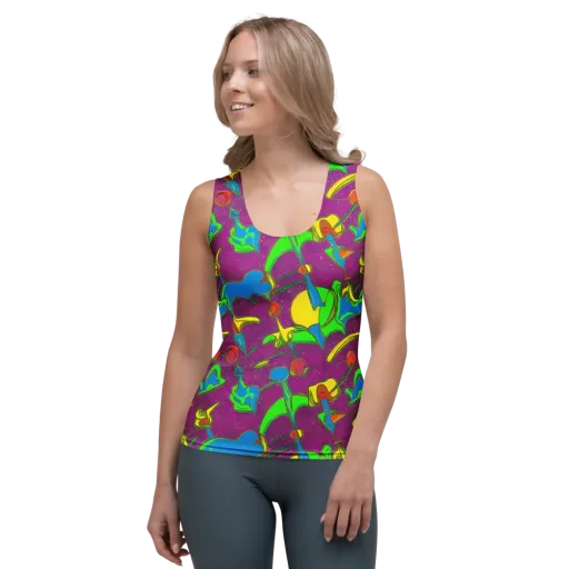 Hypercolor Haze on a Women's Tank Top