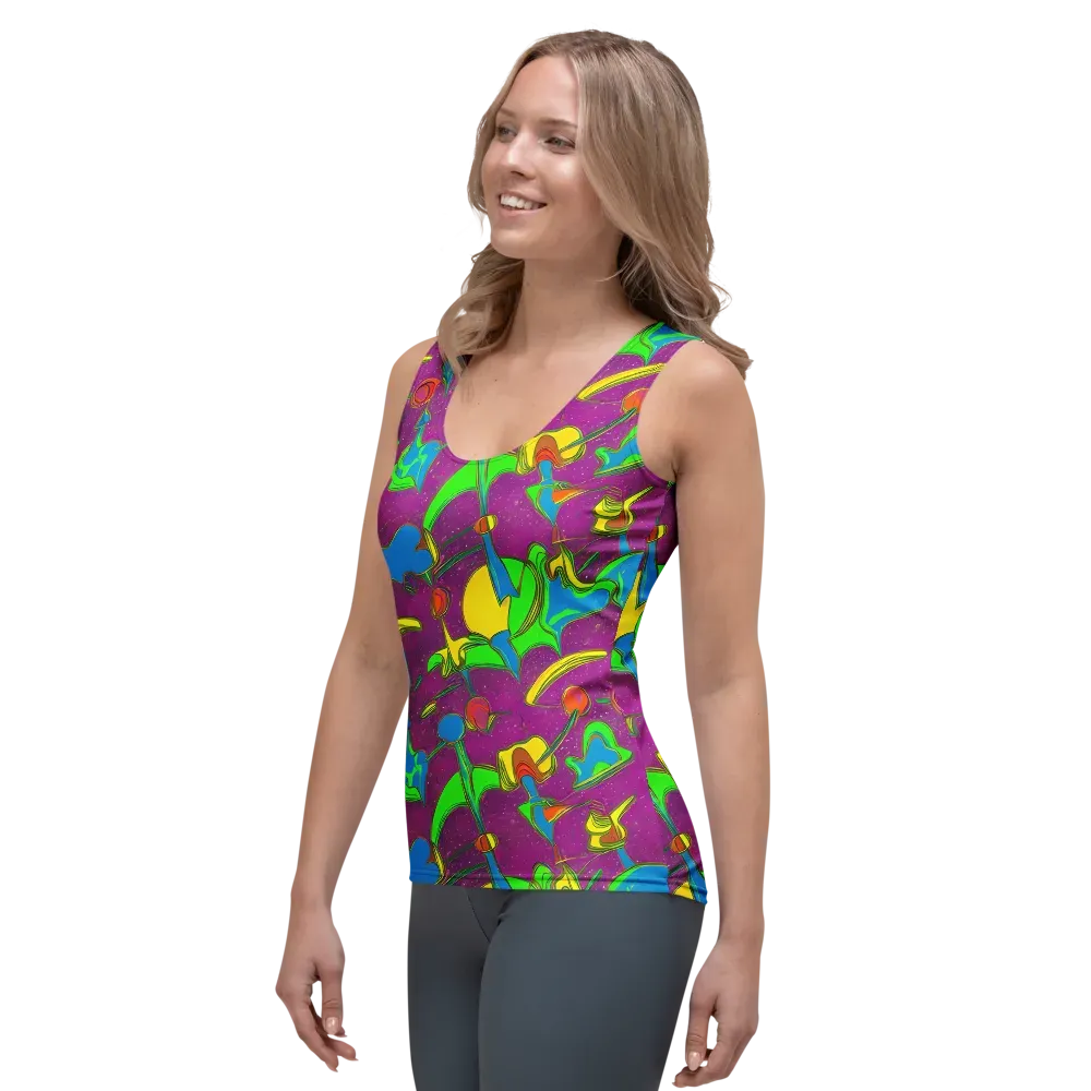 Hypercolor Haze on Women's Tank Top — Left Front