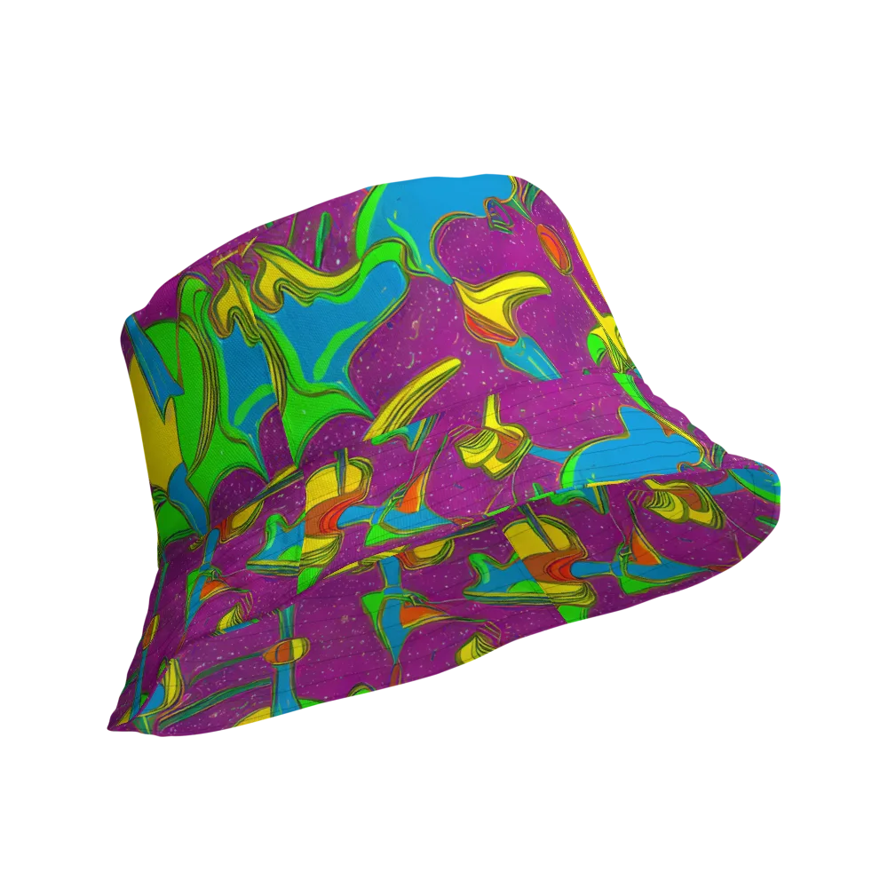 Hypercolor Haze on Reversible Bucket Hat — Product details Outside