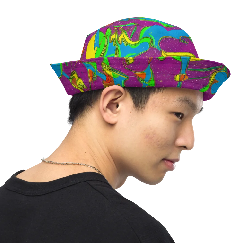 Hypercolor Haze on Reversible Bucket Hat — Right Outside