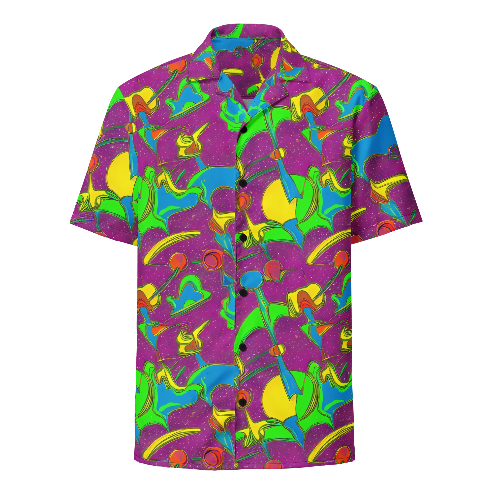 Hypercolor Haze on Button Shirt — Front