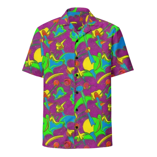 Hypercolor Haze on a Button Shirt