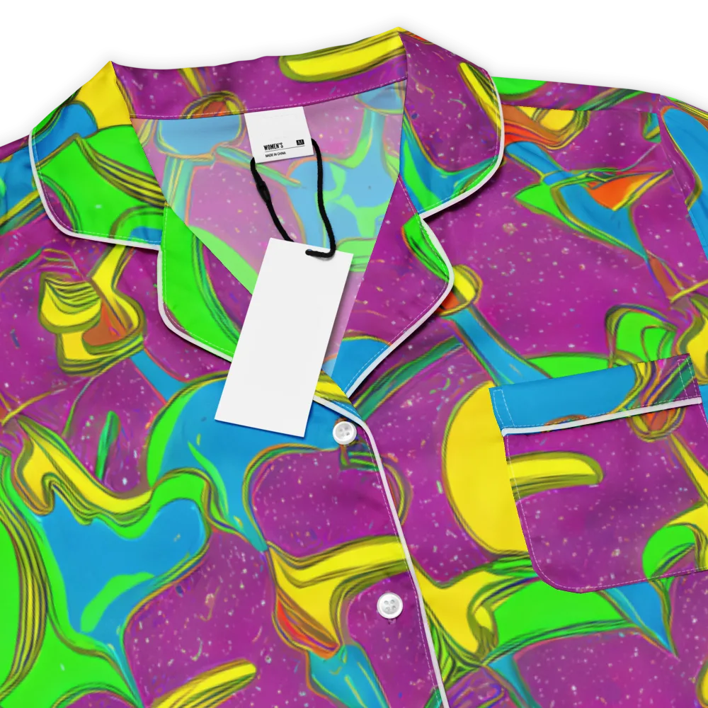 Hypercolor Haze on Women's Short Sleeve Pajama Top — Product details