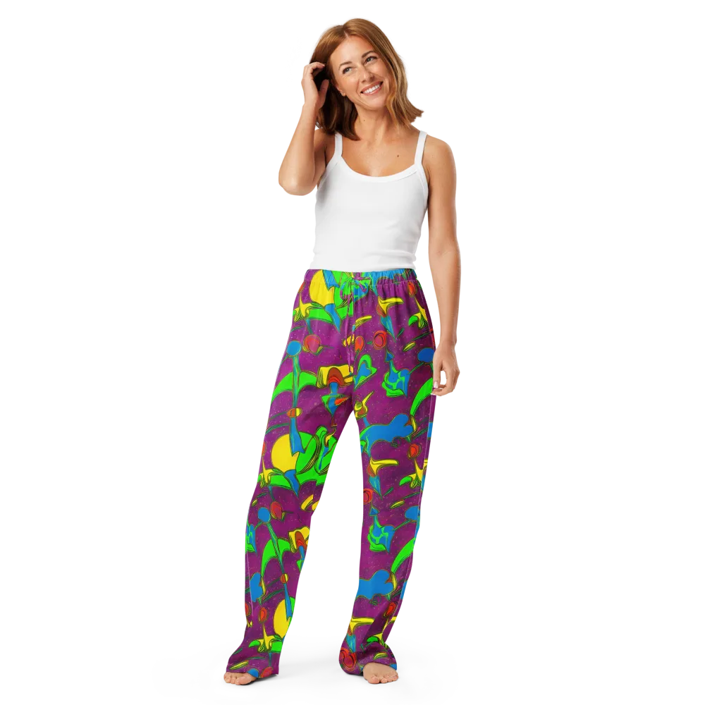 Hypercolor Haze on Women's Pajama Pants — Front