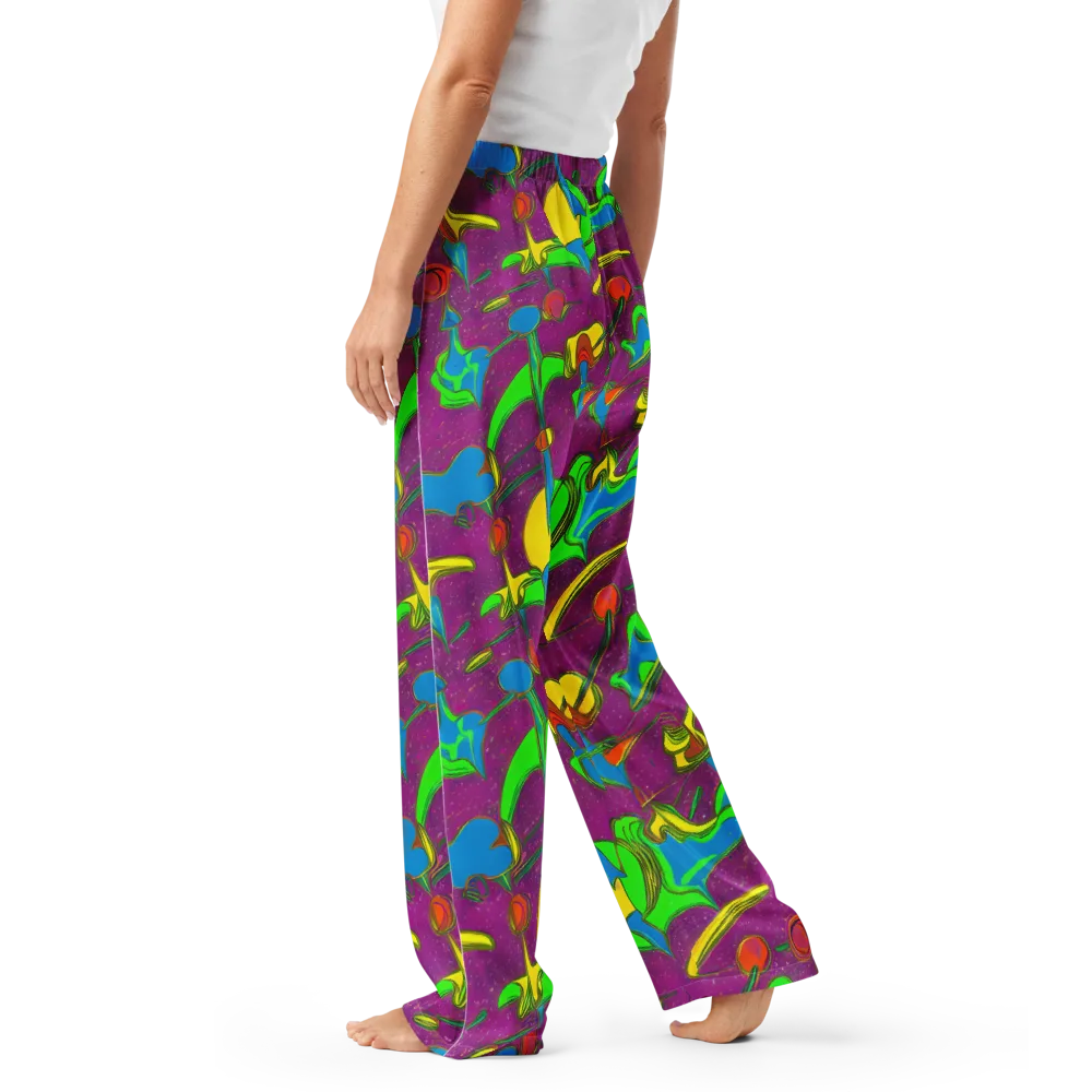 Hypercolor Haze on Women's Pajama Pants — Left