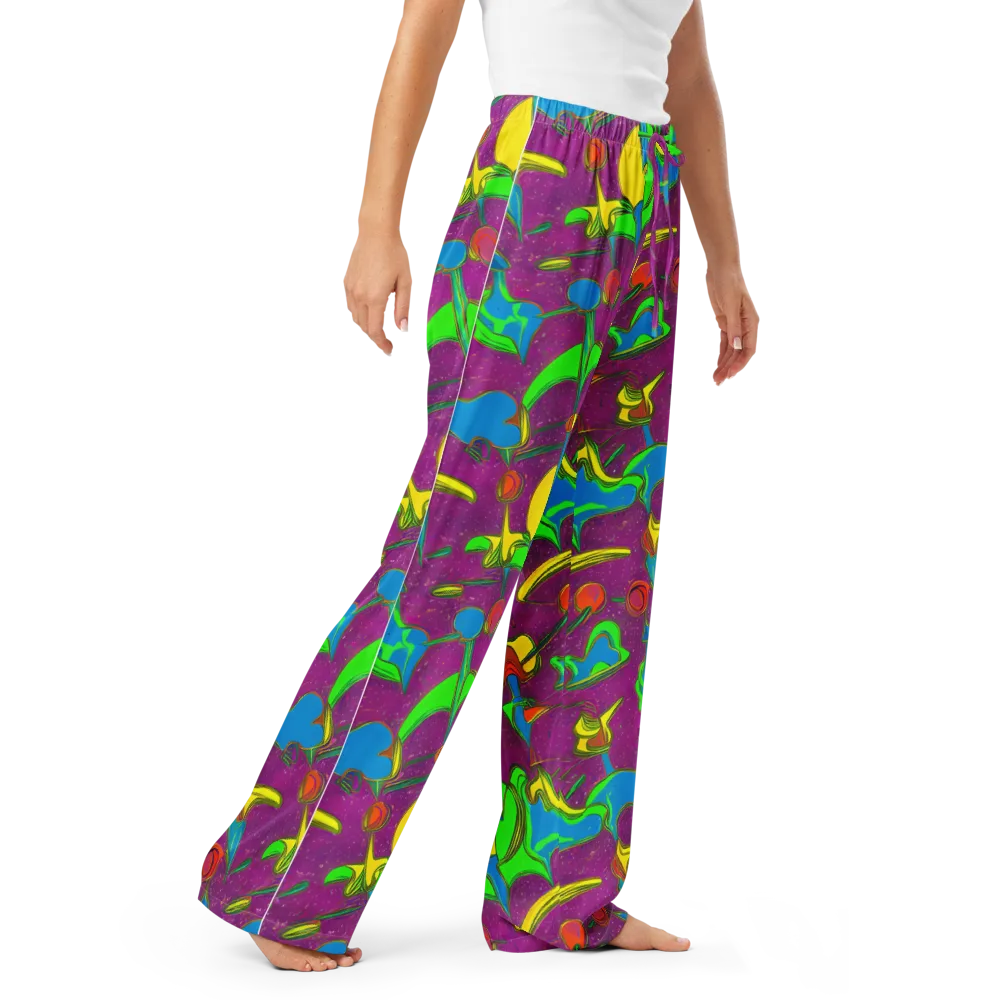 Hypercolor Haze on Women's Pajama Pants — Right Front