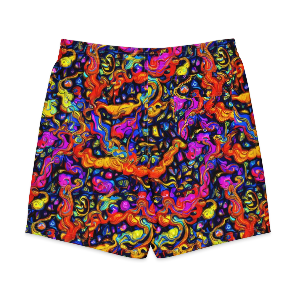Cosmic Colorquake on Men's Board Shorts — Back