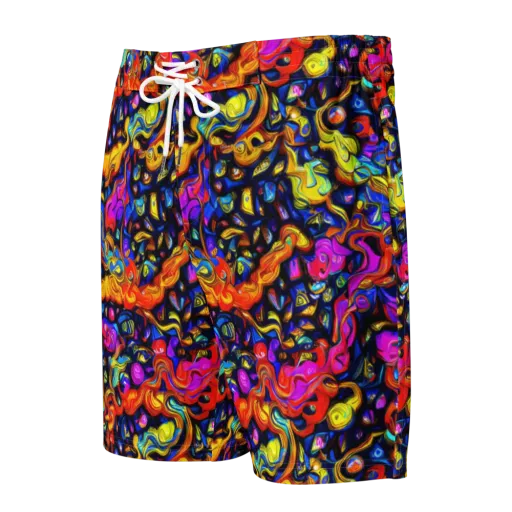 Cosmic Colorquake on a Men's Board Shorts