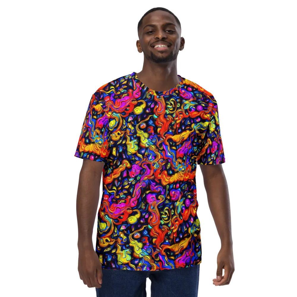 Cosmic Colorquake on Men's Crew Neck T-Shirt — Front