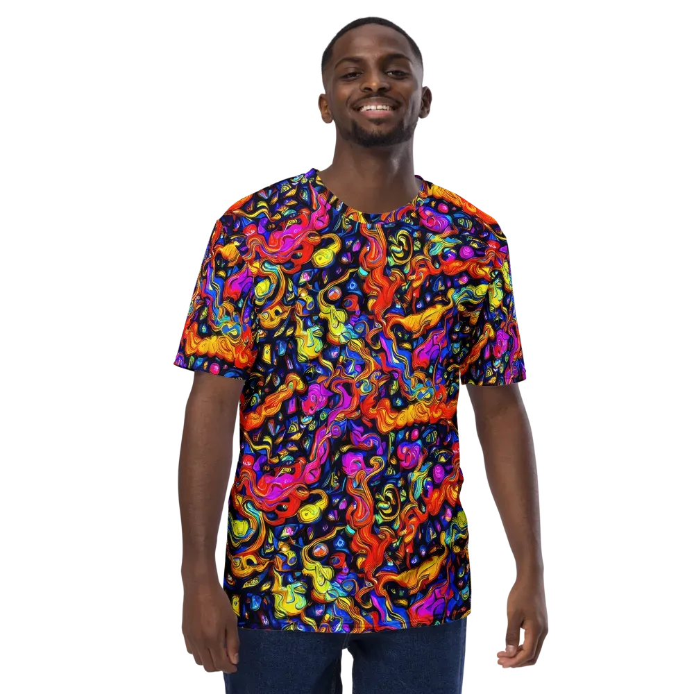 Cosmic Colorquake on Men's Crew Neck T-Shirt — Front
