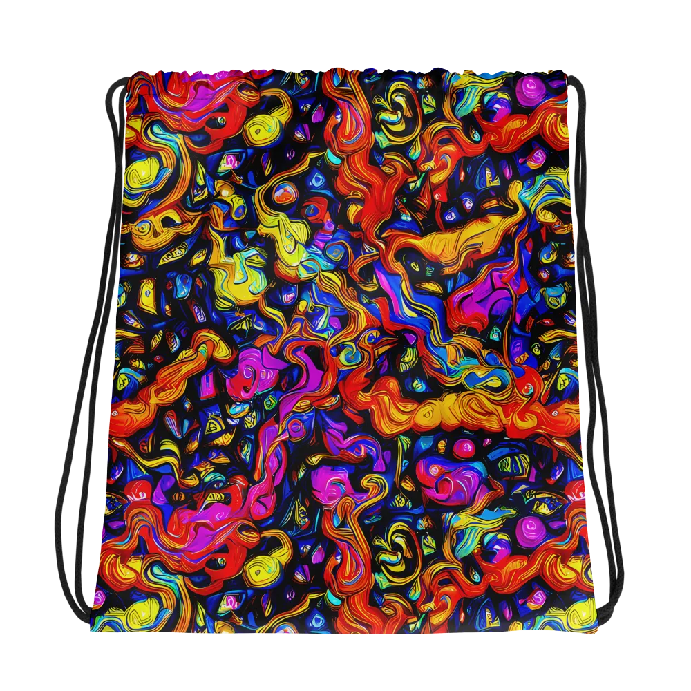 Cosmic Colorquake on Drawstring Bag — Photo