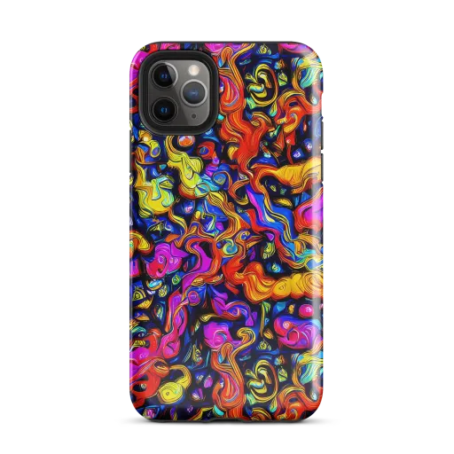 Cosmic Colorquake on a Tough Case for iPhone®