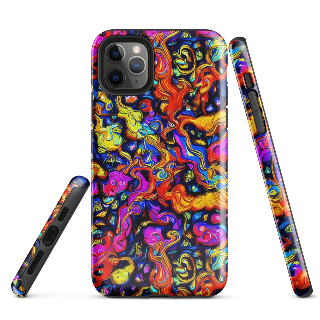 Cosmic Colorquake on Tough Case for iPhone® — Front