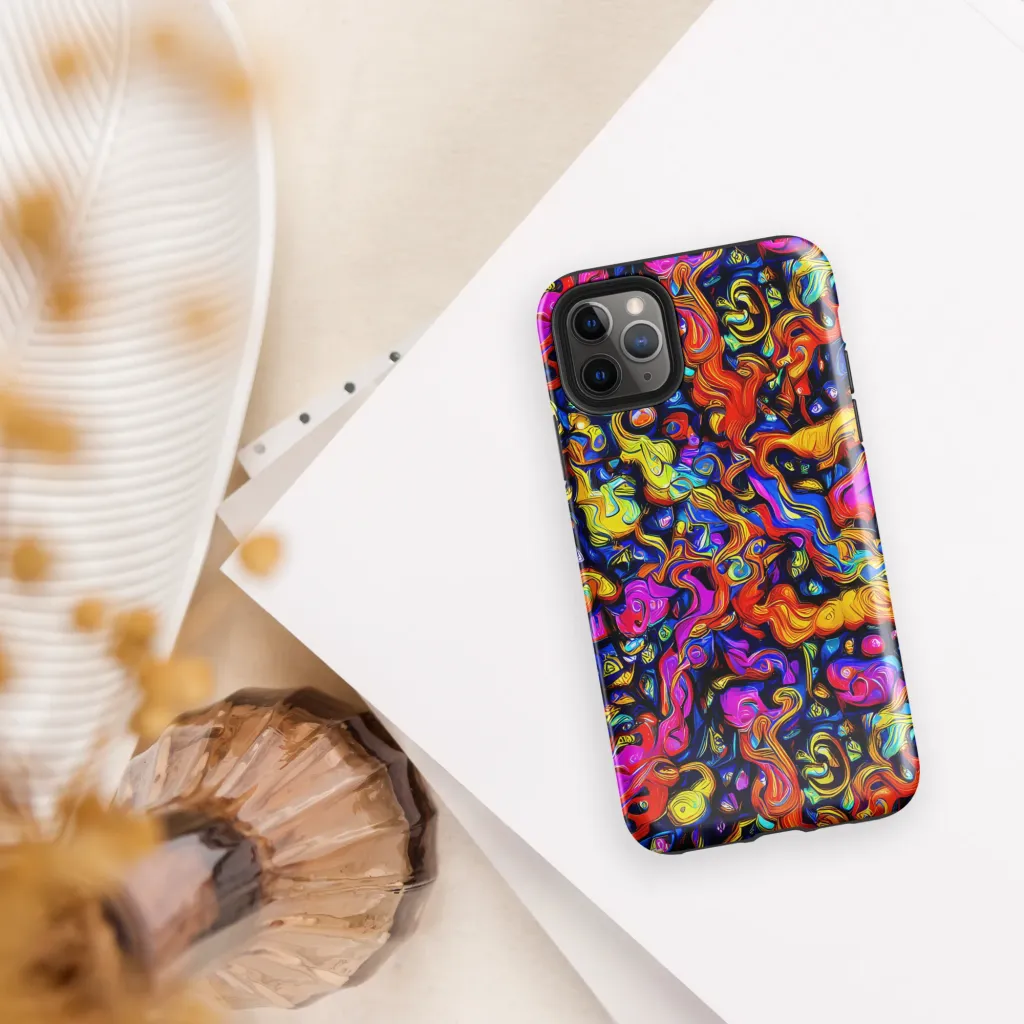 Cosmic Colorquake on Tough Case for iPhone® — Front