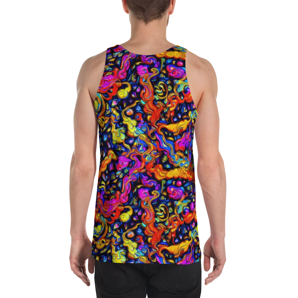 Cosmic Colorquake on Men's Tank Top — Back