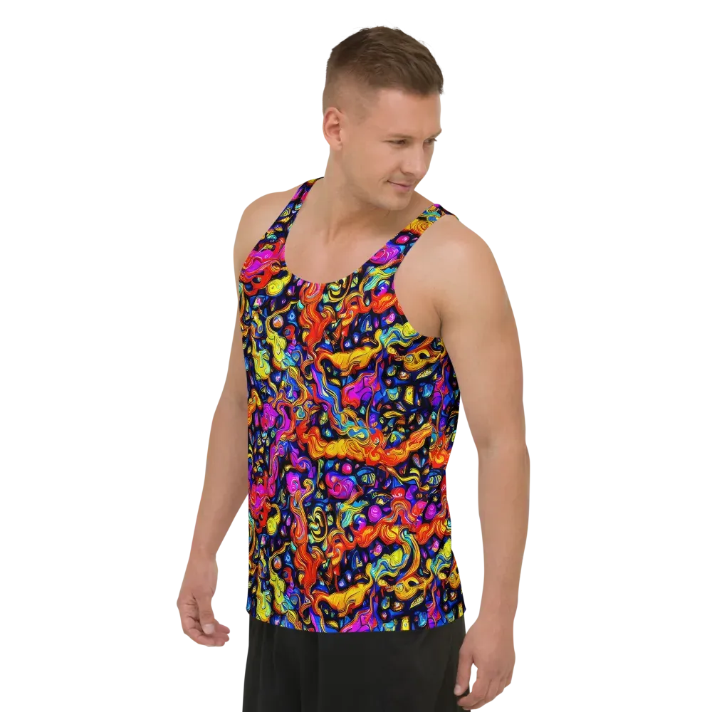 Cosmic Colorquake on Men's Tank Top — Left Front