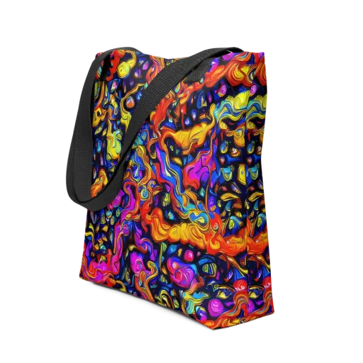 Cosmic Colorquake on a Tote Bag