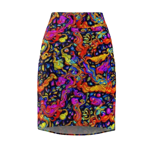 Cosmic Colorquake on a Pencil Skirt