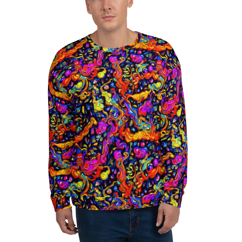 Cosmic Colorquake on Sweatshirt — Front
