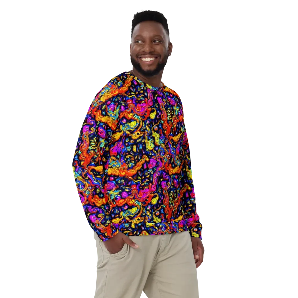 Cosmic Colorquake on Sweatshirt — Front