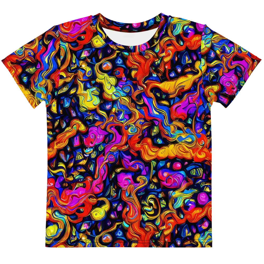 Cosmic Colorquake on Kids Crew Neck T-Shirt — Front