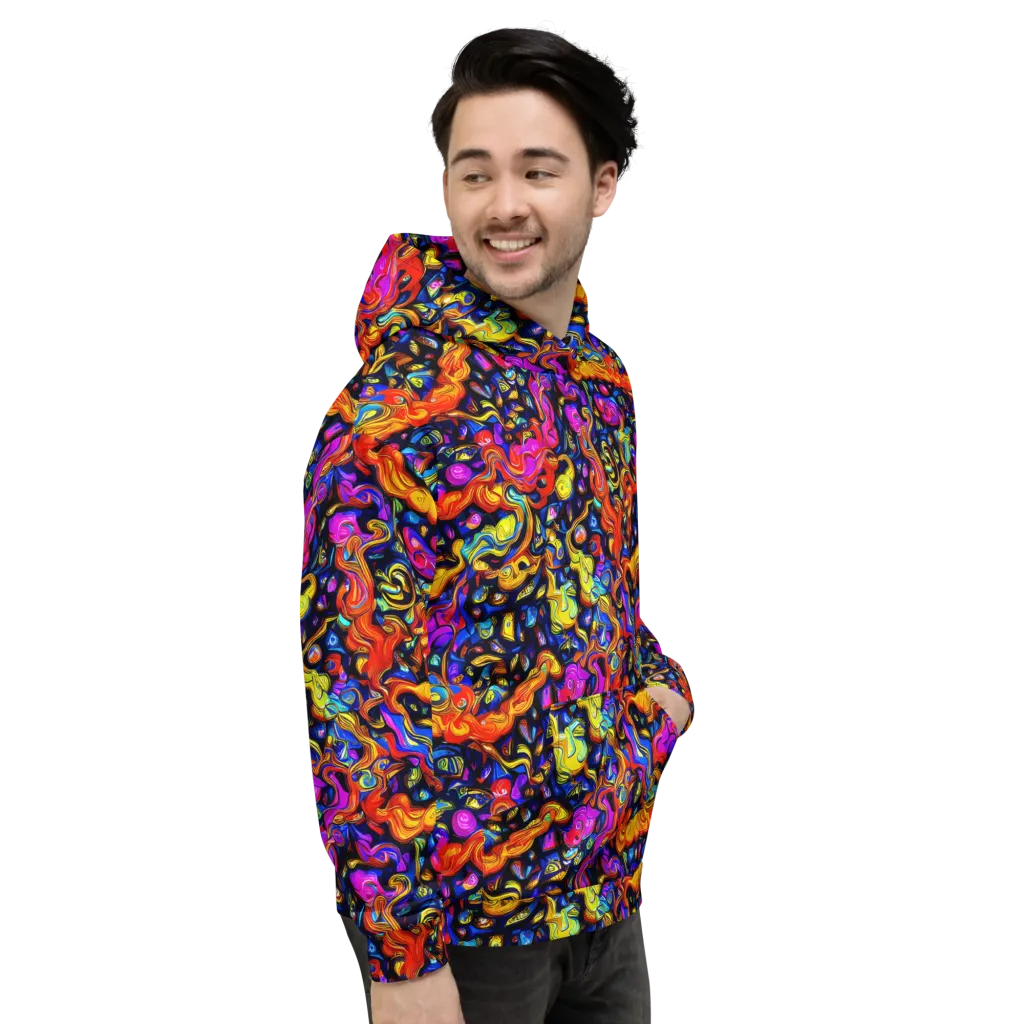Cosmic Colorquake on Hoodie — Right