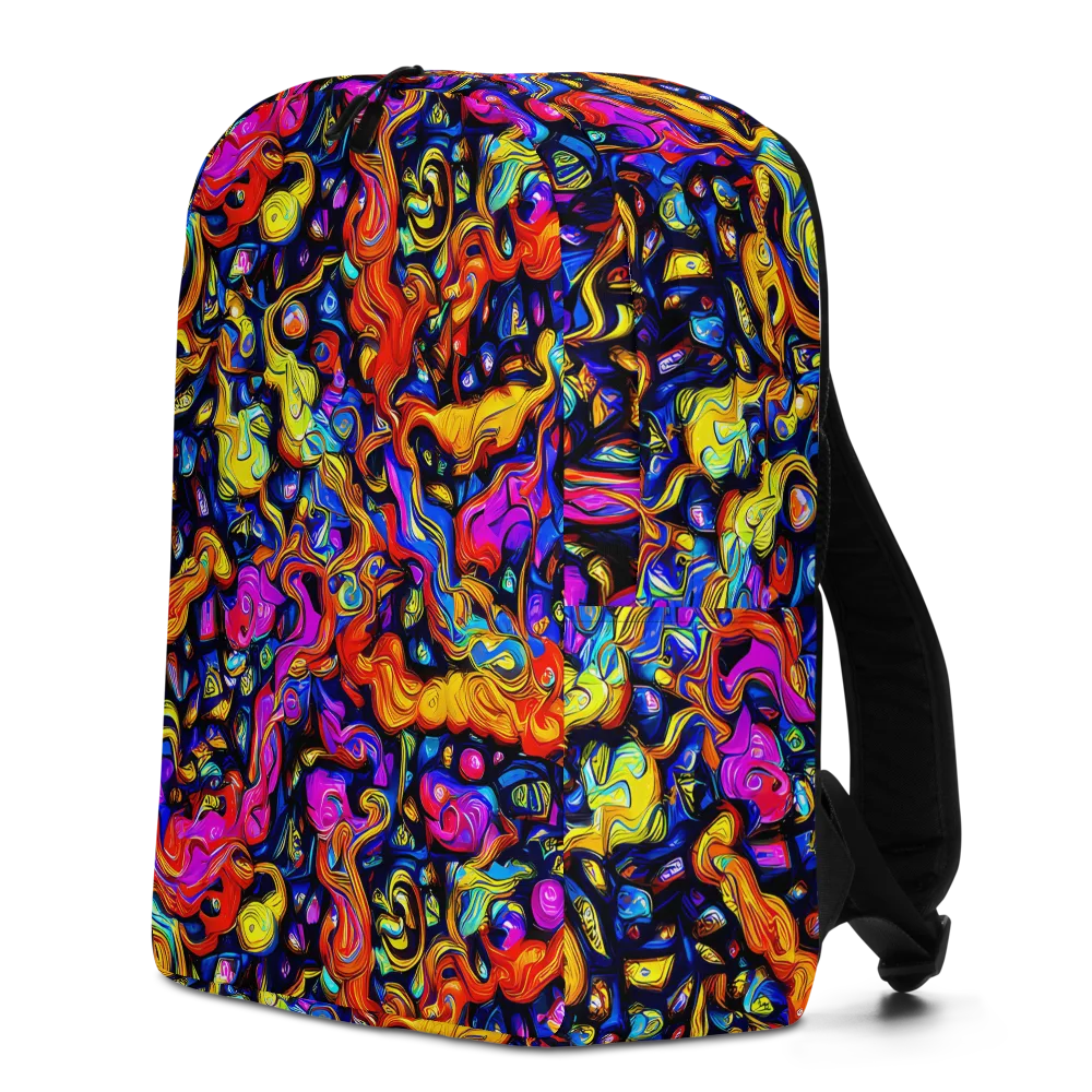 Cosmic Colorquake on Minimalist Backpack — Left