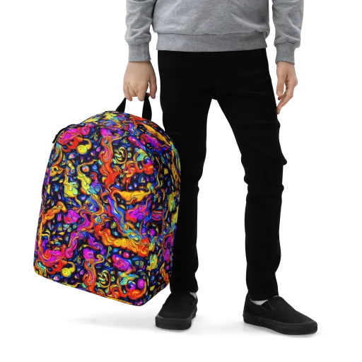 Cosmic Colorquake on a Minimalist Backpack
