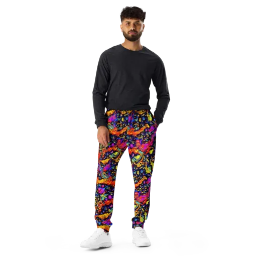 Cosmic Colorquake on a Men's Joggers