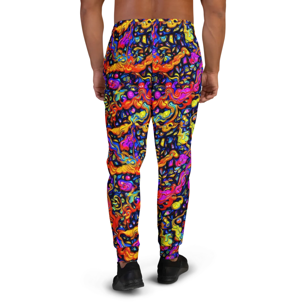 Cosmic Colorquake on Men's Joggers — Back