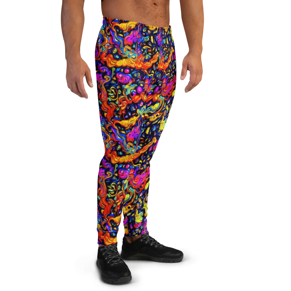Cosmic Colorquake on Men's Joggers — Right