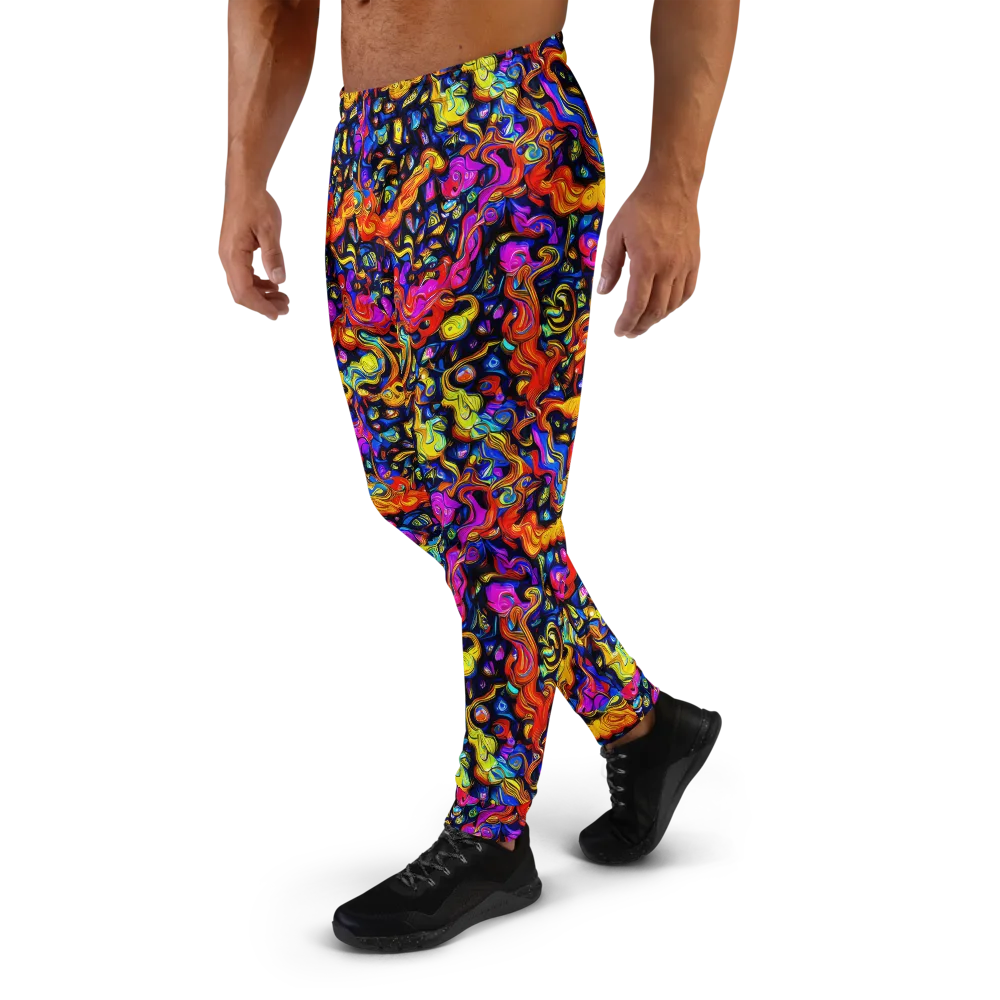 Cosmic Colorquake on Men's Joggers — Left