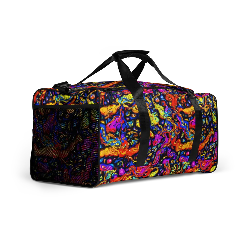 Cosmic Colorquake on Duffle Bag — Right Front