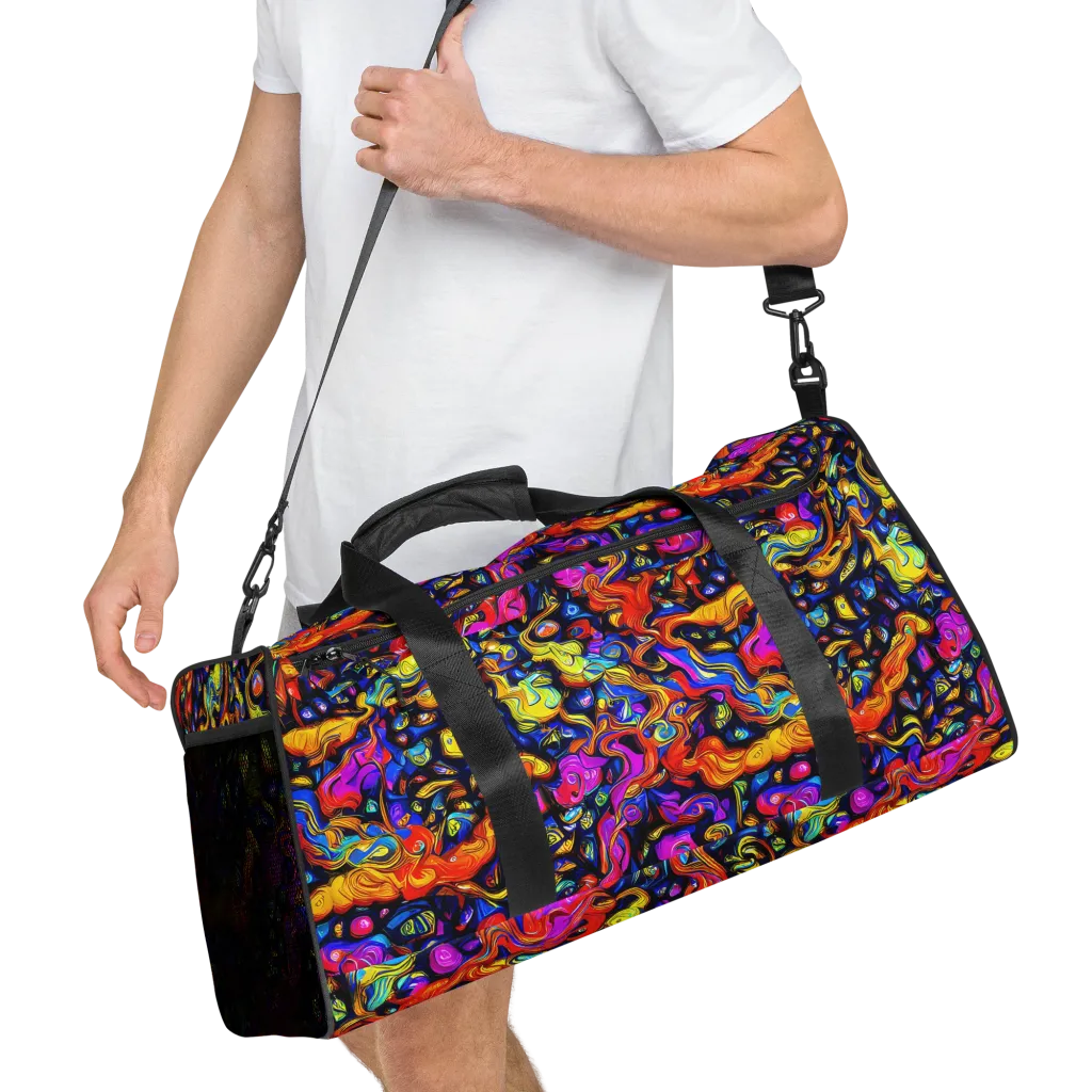 Cosmic Colorquake on Duffle Bag — Right Front