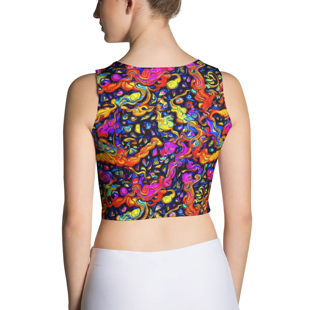 Cosmic Colorquake on Crop Top — Back